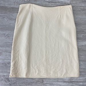 Michael Kors Cream Pencil 100% Virgin Wool Skirt - image 1